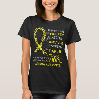 Sarcoma Warrior Supporting Fighter T-Shirt