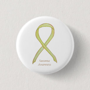 Sarcoma Yellow Awareness Ribbon Custom Pin