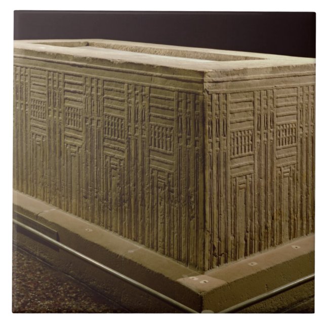 Sarcophagus from Abu Roach (limestone) (see also 3 Tile (Front)