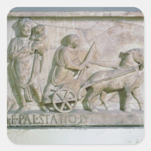 Sarcophagus of Cornelius Statius Square Sticker