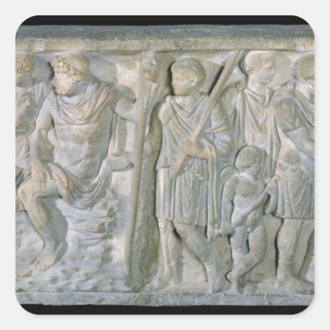 Sarcophagus Square Sticker (Front)