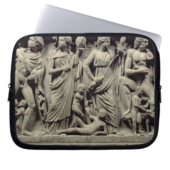 Sarcophagus with relief depicting Prometheus and t Laptop Sleeve (Front)