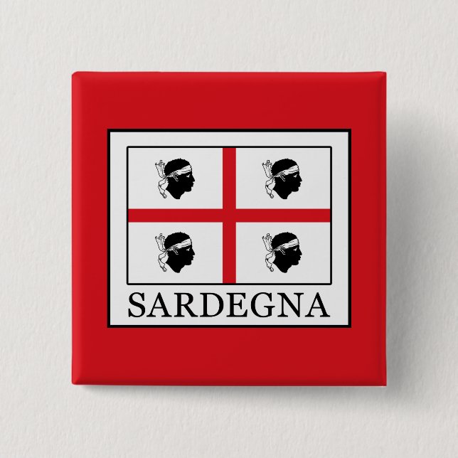 Sardegna 15 Cm Square Badge (Front)