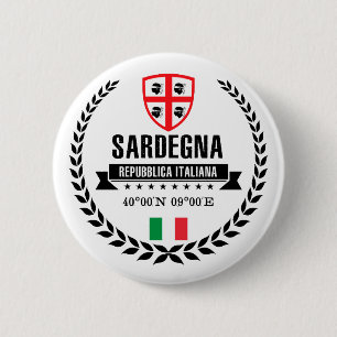 Sardegna 6 Cm Round Badge