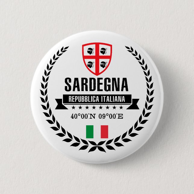 Sardegna 6 Cm Round Badge (Front)