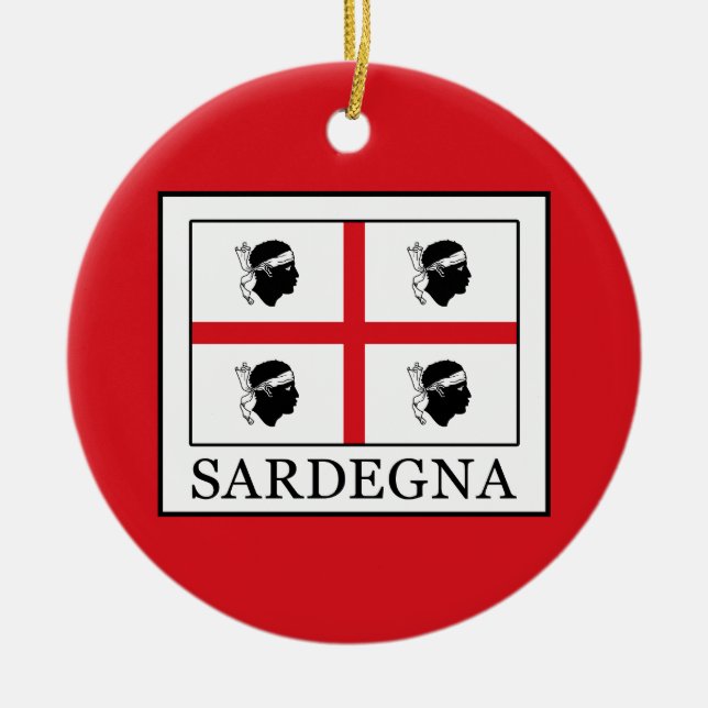 Sardegna Ceramic Ornament (Front)