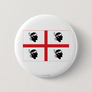 Sardegna flag 6 cm round badge