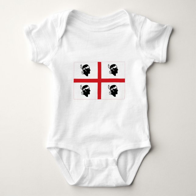 Sardegna flag baby bodysuit (Front)
