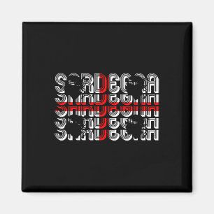 Sardegna Flag Italy Holiday Vacation Sardinian Sar Magnet