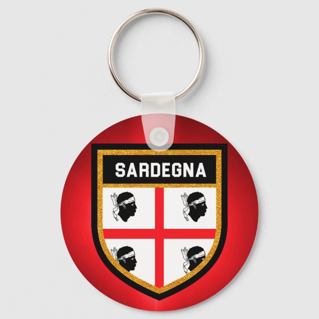 Sardegna Flag Key Ring (Front)