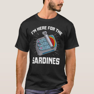 Sardine anchovies fish dishes canned fish cuisine  T-Shirt