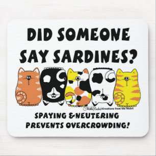 Sardine Cats Mouse Pad
