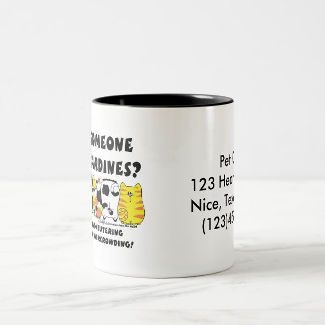 Sardine Cats Two-Tone Coffee Mug (Center)