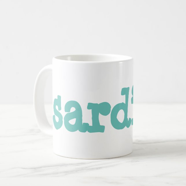 sardine coffee mug (Front Left)