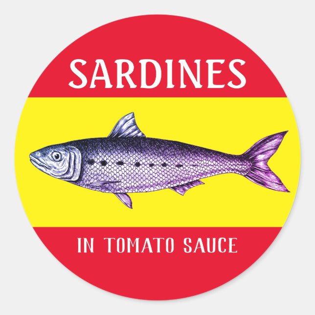 Sardine In Sauce Labels Sticker (Front)