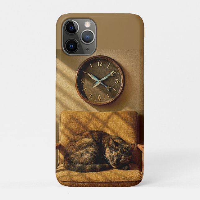 Sardine O’clock Dreamtime – Surreal Cat Art Case-Mate iPhone Case (Back)