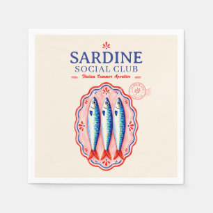 Sardine Social Club Italian Summer Party Napkin