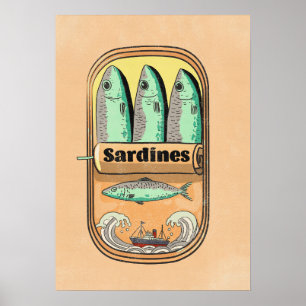 Sardine Tin Poster