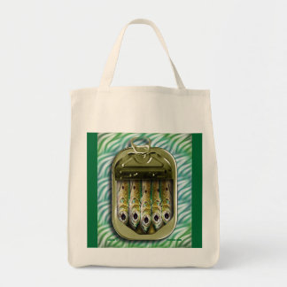 sardine tin @ sea tote bag