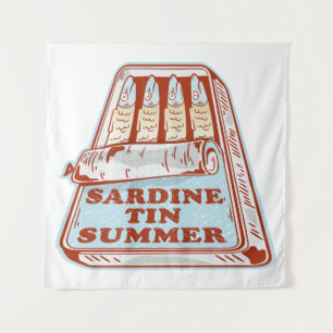 Sardine tin summer tapestry