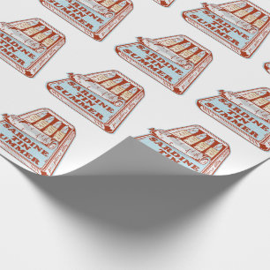 Sardine tin summer wrapping paper