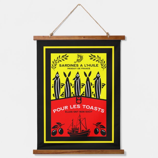 Sardinecore Vintage Kitchen Hanging Tapestry (Front)