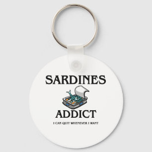 Sardines Addict Key Ring