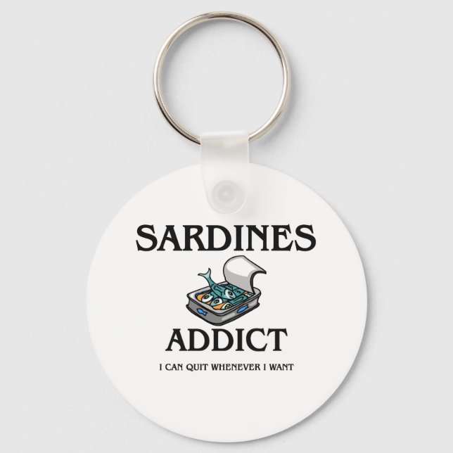 Sardines Addict Key Ring (Front)