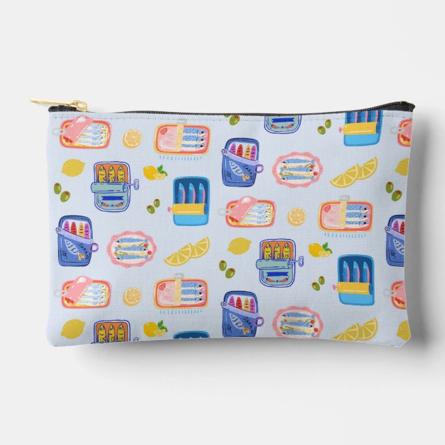 Sardines and Lemons Accessory Pouch (Front)