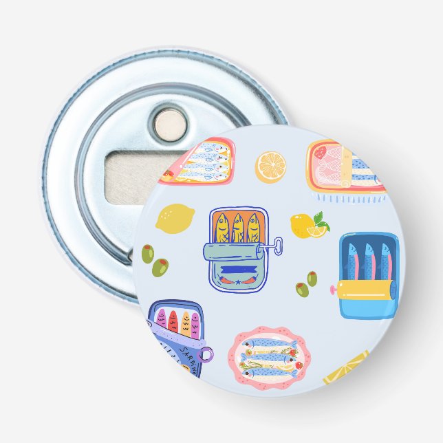 Sardines and Lemons Bottle Opener (Front)