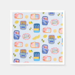 Sardines and Lemons Napkin