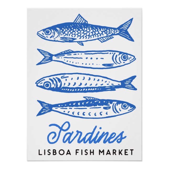 Sardines Art Poster (Front)