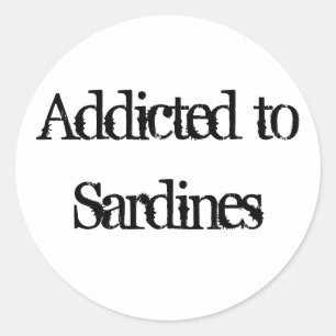 Sardines Classic Round Sticker