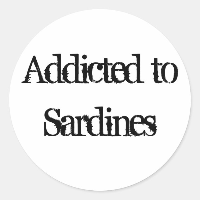 Sardines Classic Round Sticker (Front)