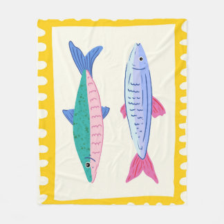 Sardines Duo Fleece Blanket