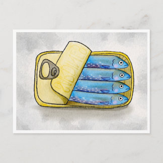 Sardines, HEY  Postcard