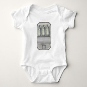 Sardines in a tin can baby bodysuit