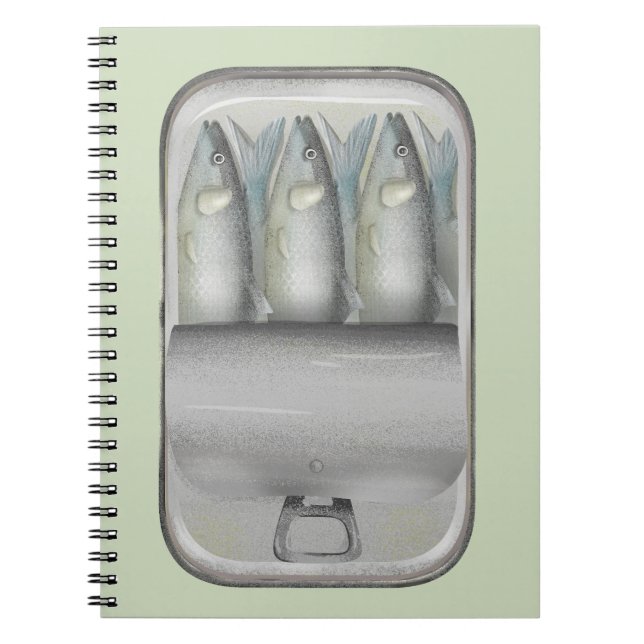 Sardines in a tin can notebook (Front)