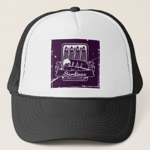 Sardines in a tin Distressed Trucker Hat