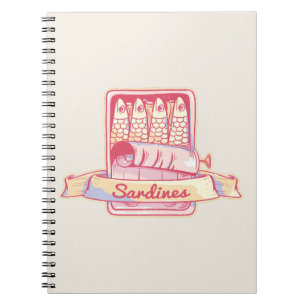Sardines in a tin notebook