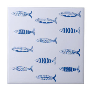 Sardines Pattern Ceramic Tile