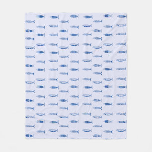 Sardines Pattern Fleece Blanket
