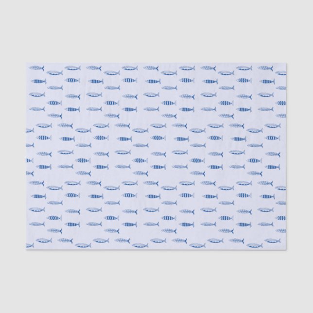 Sardines Pattern Tissue Paper (Front)