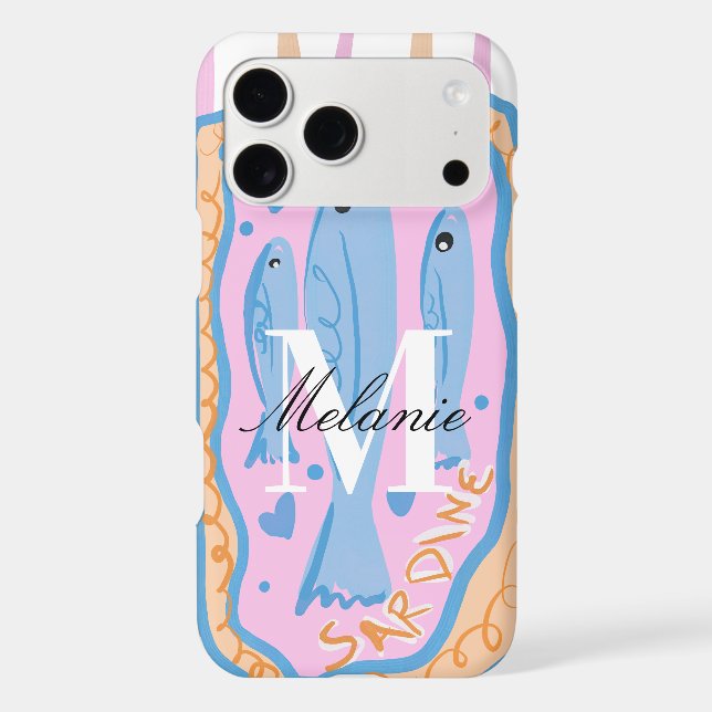 Sardines Pink Colourful Custom Monogram (Back)