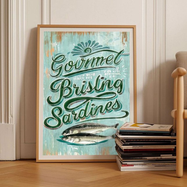 Sardines print _ Kitchen wall art _ Sardine tin pr (Creator Uploaded)