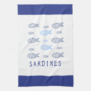 Sardines Tea Towel