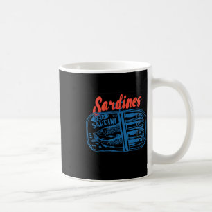 Sardines Tinned Fish Retro Graphic For Men Women Coffee Mug