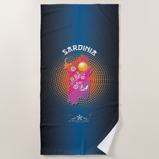 Sardinia Beach Towel (Front)