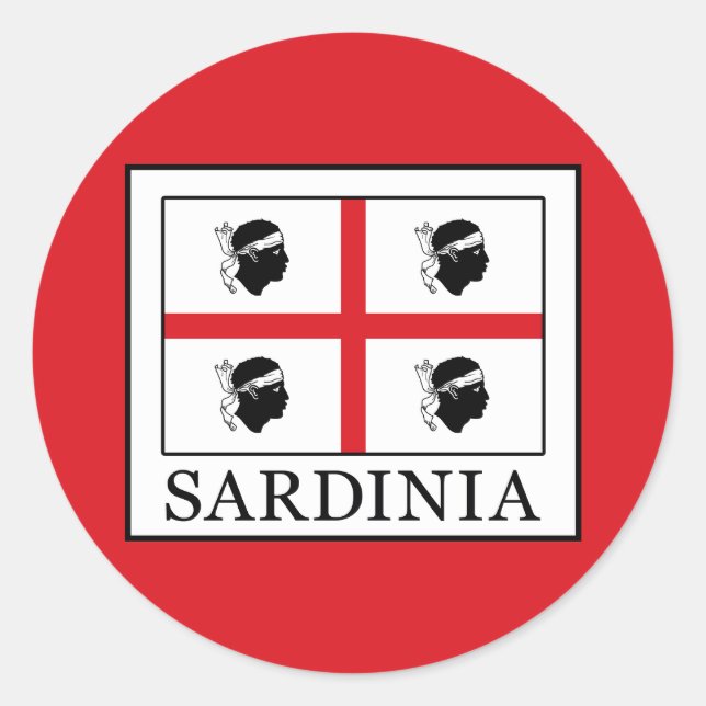 Sardinia Classic Round Sticker (Front)