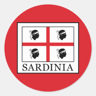 Sardinia Classic Round Sticker